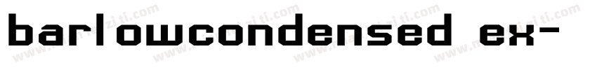 barlowcondensed ex字体转换